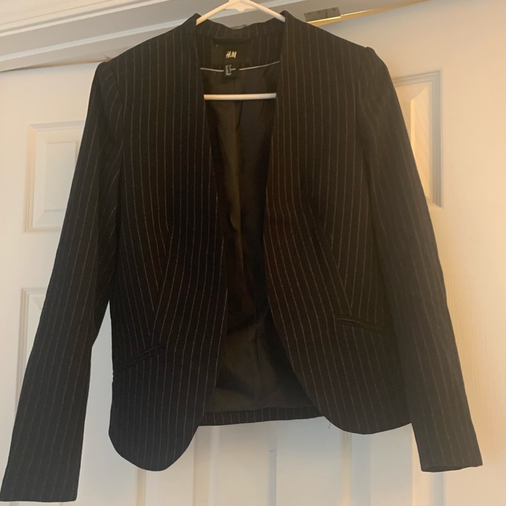 Pinstripe h&m blazer
